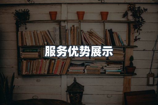 服务优势展示